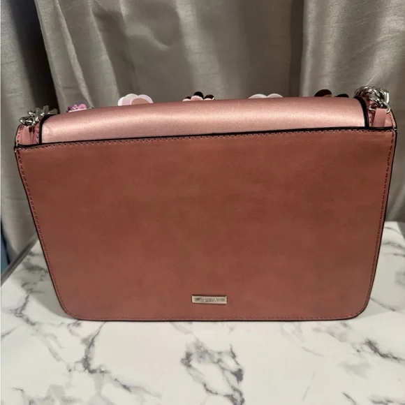 Aldo Pink Floral Embellished Crossbody Bag - Picture 3 of 4